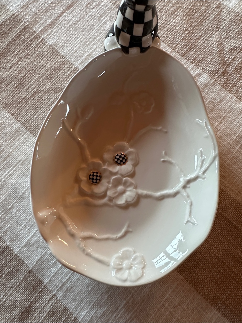 Mackenzie-Childs White Rabbit Ceramic Trinket Tray - Picture 2 of 11